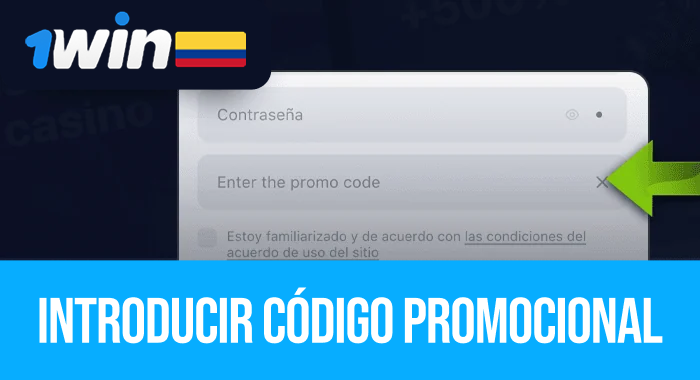 Introduzca un código promocional para 1Win