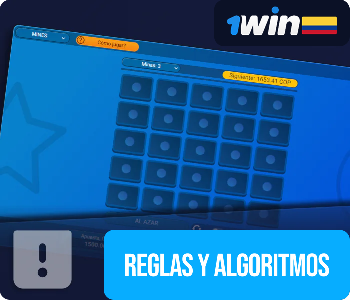 Normas del juego Minas 1win Colombia