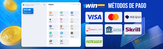 Pagos en 1Win Colombia